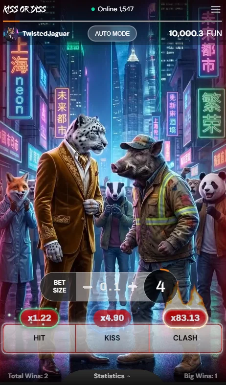Kiss or Diss Spiel demo
